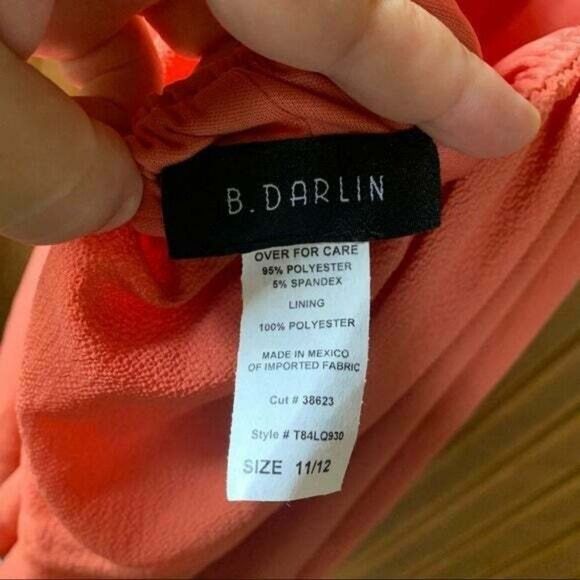 B. Darlin NWT Fit and Flare with open back mini Summer Dress Juniors 11/12 - Picture 9 of 10